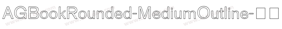 AGBookRounded-MediumOutline字体转换