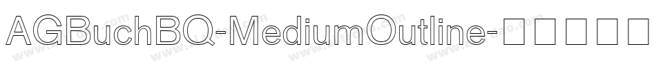 AGBuchBQ-MediumOutline字体转换