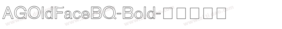 AGOldFaceBQ-Bold字体转换