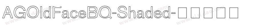 AGOldFaceBQ-Shaded字体转换