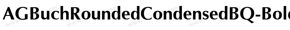 AGBuchRoundedCondensedBQ-Bold字体转换