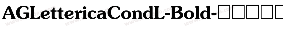 AGLettericaCondL-Bold字体转换