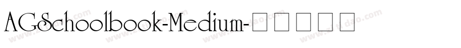 AGSchoolbook-Medium字体转换