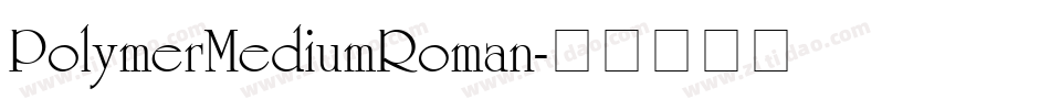 PolymerMediumRoman字体转换