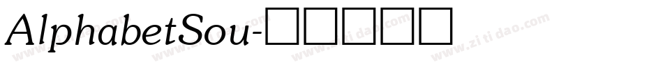 AlphabetSou字体转换