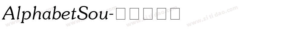 AlphabetSou字体转换