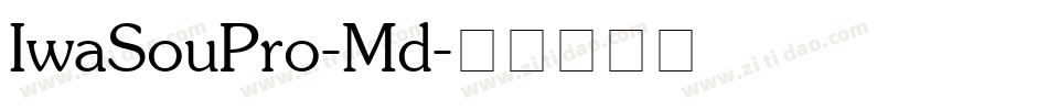 IwaSouPro-Md字体转换