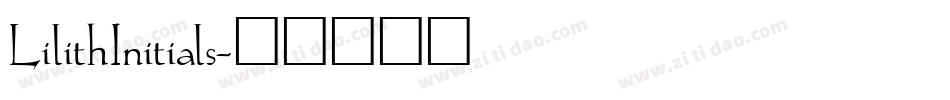 LilithInitials字体转换