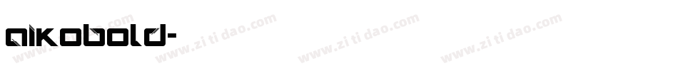 Aikobold字体转换
