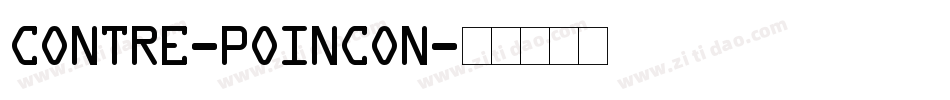 Contre-poincon字体转换