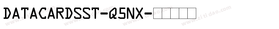 DataCardsSt-q5nx字体转换