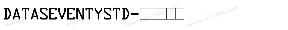 DataSeventyStd字体转换