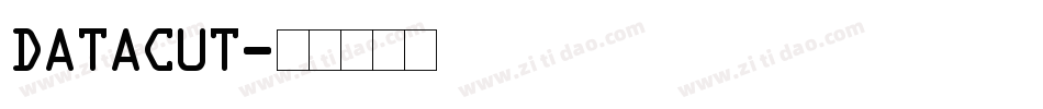 Datacut字体转换