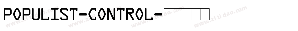 Populist-Control字体转换