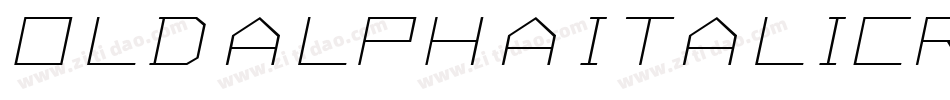 OldAlphaItalicRegular-g9oP字体转换