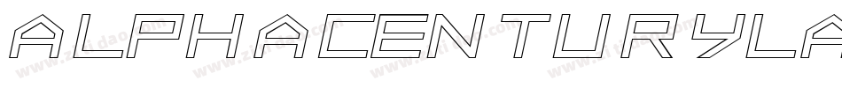 AlphaCenturyLaserItalic-RpA3M字体转换