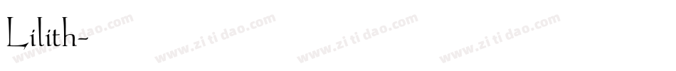 Lilith字体转换