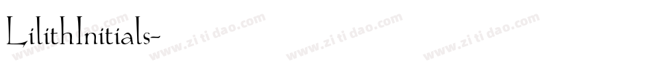 LilithInitials字体转换