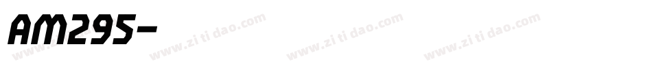 AM295字体转换