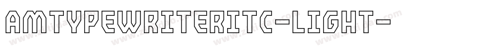 AmTypewriterITC-Light字体转换