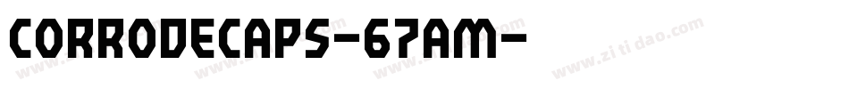 CorrodeCaps-67AM字体转换