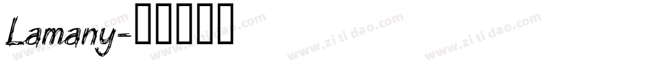 Lamany字体转换