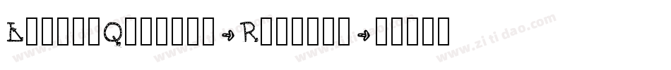 LoversQuarrel-Regular字体转换