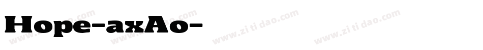 Hope-axAo字体转换