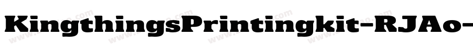KingthingsPrintingkit-RJAo字体转换