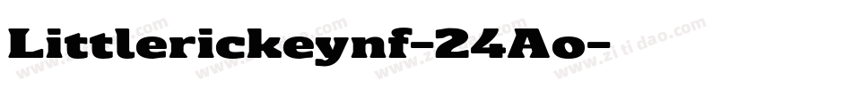 Littlerickeynf-24Ao字体转换