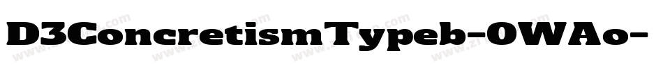 D3ConcretismTypeb-0WAo字体转换