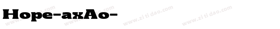 Hope-axAo字体转换