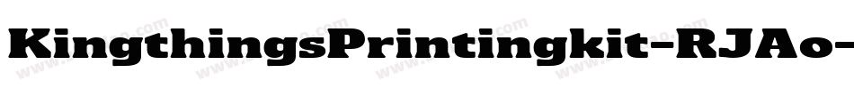 KingthingsPrintingkit-RJAo字体转换
