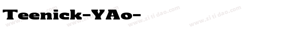 Teenick-YAo字体转换