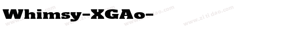 Whimsy-XGAo字体转换