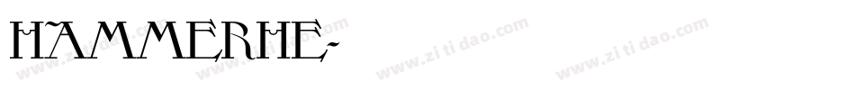 HAMMERHE字体转换