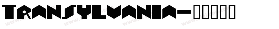 Transylvania字体转换