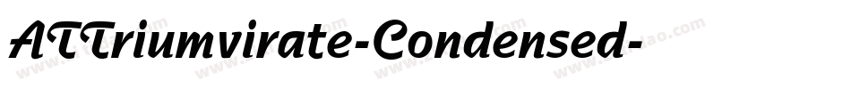 ATTriumvirate-Condensed字体转换