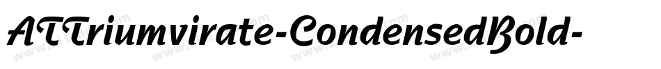ATTriumvirate-CondensedBold字体转换
