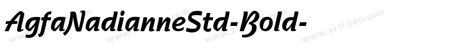 AgfaNadianneStd-Bold字体转换