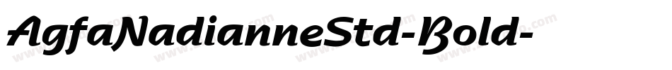 AgfaNadianneStd-Bold字体转换