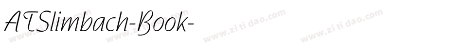 ATSlimbach-Book字体转换