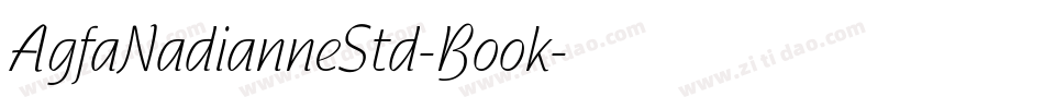 AgfaNadianneStd-Book字体转换