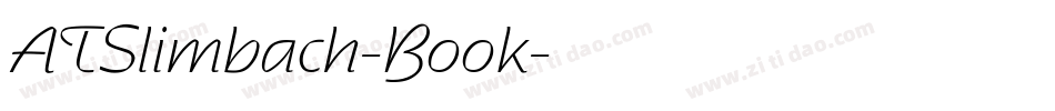 ATSlimbach-Book字体转换
