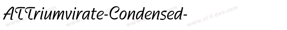 ATTriumvirate-Condensed字体转换