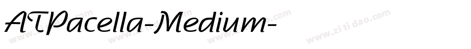ATPacella-Medium字体转换