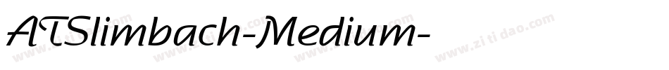 ATSlimbach-Medium字体转换