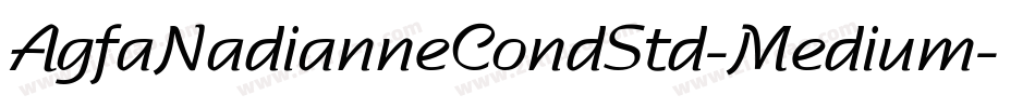 AgfaNadianneCondStd-Medium字体转换