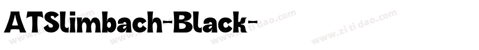 ATSlimbach-Black字体转换