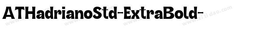 ATHadrianoStd-ExtraBold字体转换